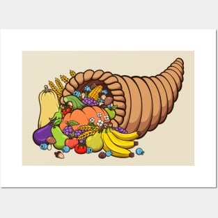 Thanksgiving Cornucopia Posters and Art